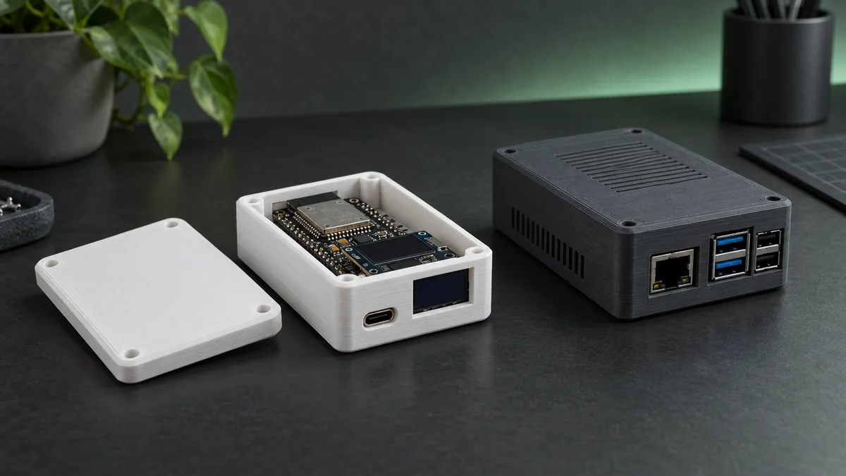 Case para eletrônicos impresso em 3D