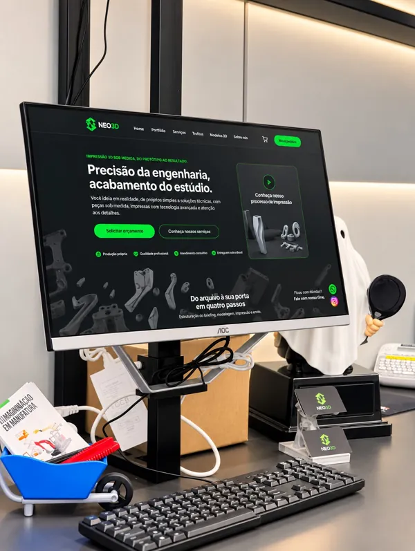 Balcão de atendimento da oficina